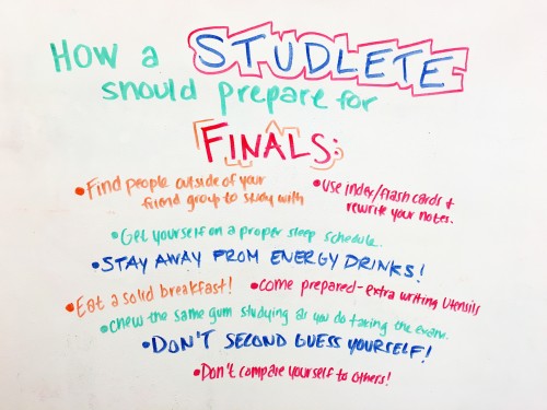 Preparing for Finals